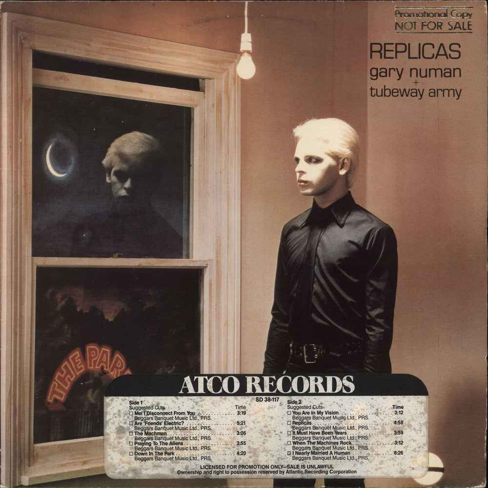 Tubeway Army Replicas - Gold Stamp US vinyl LP album (LP record) SD38-117