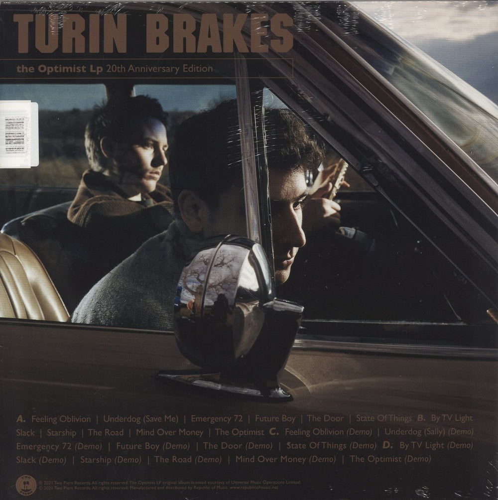 Turin Brakes The Optimist LP - Amber Transparent Vinyl + Signed Print - Sealed UK 2-LP vinyl record set (Double LP Album)