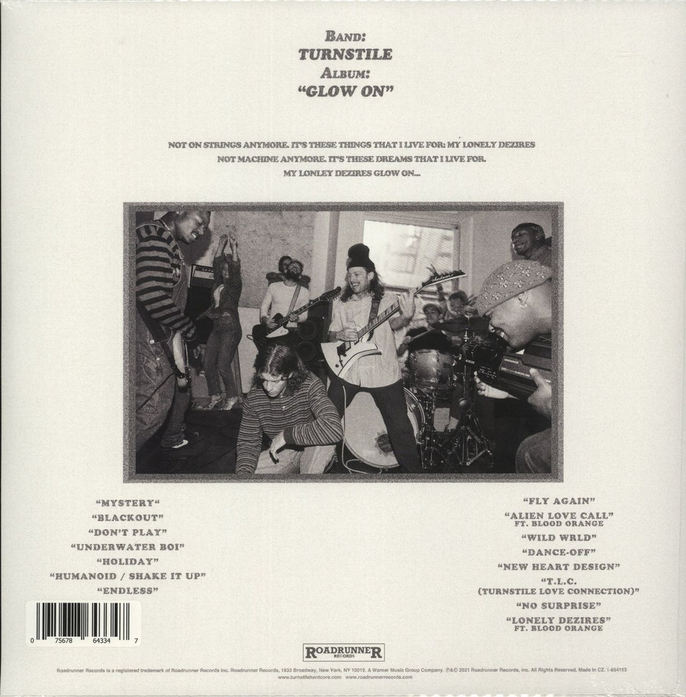 Turnstile Glow On - Carpet Edition - Baby Blue Vinyl - Sealed UK vinyl LP album (LP record)