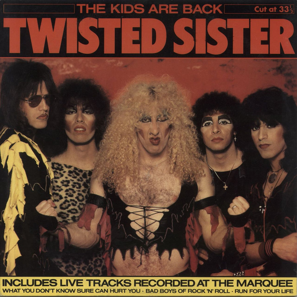Twisted Sister The Kids Are Back UK 12" vinyl single (12 inch record / Maxi-single) A9827T