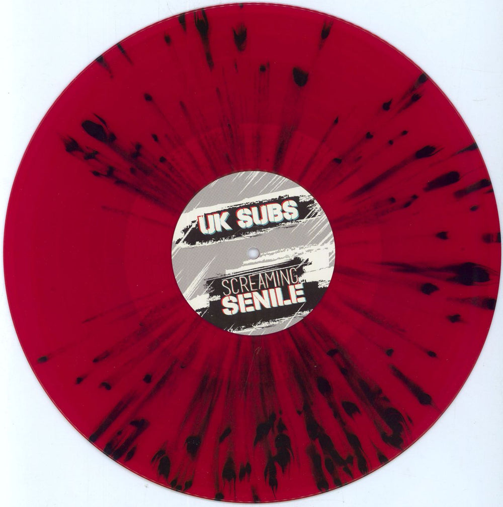 U.K. Subs Screaming Senile - Red & Black Vinyl + Bonus CD UK vinyl LP album (LP record) UKSLPSC802374