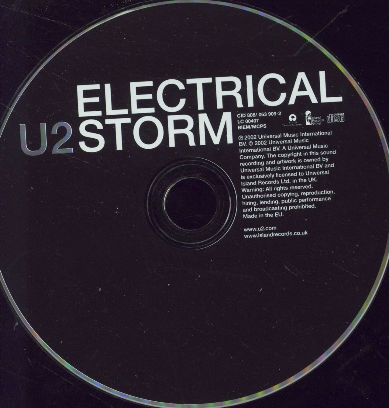 U2 Electrical Storm UK 2-CD single set (Double CD single) 044006391021