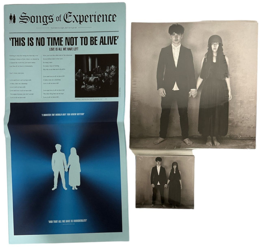 U2 Songs Of Experience - 180gm Blue + CD UK Vinyl Box Set U-2VXSO834778