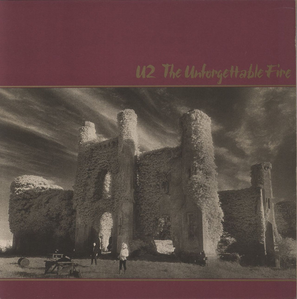 U2 The Unforgettable Fire - 2 x 1-sided Test Pressing UK Promo vinyl LP album (LP record)