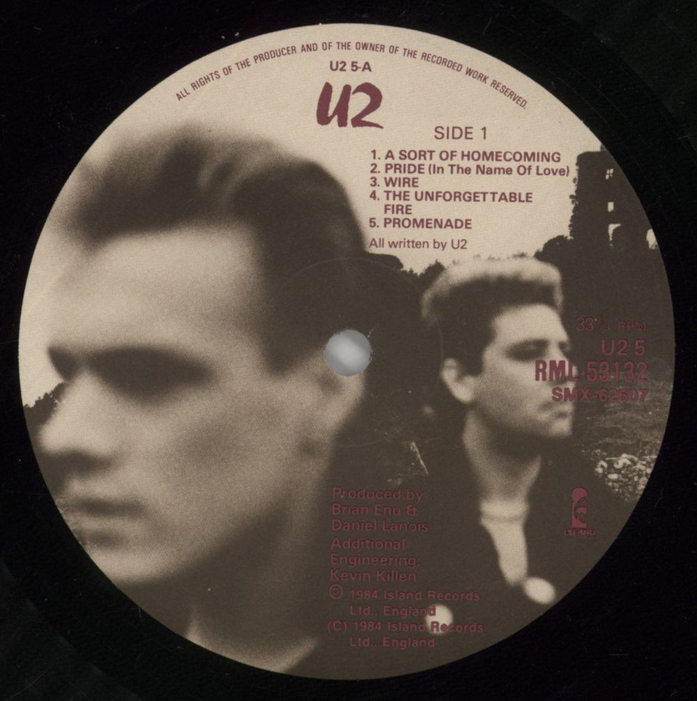 U2 The Unforgettable Fire Australian vinyl LP album (LP record) U-2LPTH860434