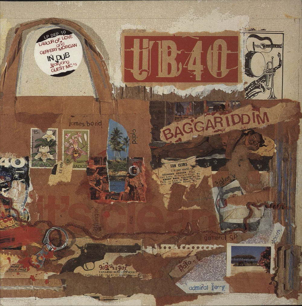 UB40 Baggariddim + 12" EP UK vinyl LP album (LP record) LPDEP10