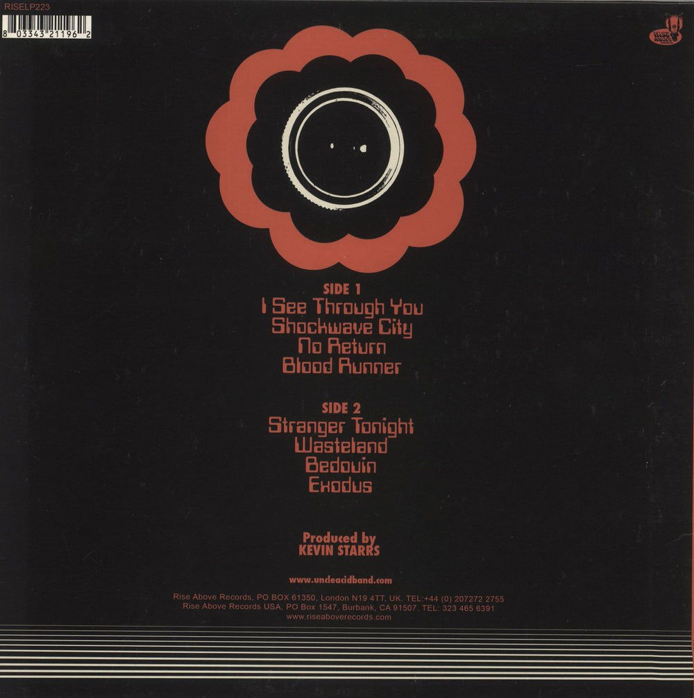 Uncle Acid & The Deadbeats Wasteland - Orange Fluorescent Vinyl UK vinyl LP album (LP record) 803343211962