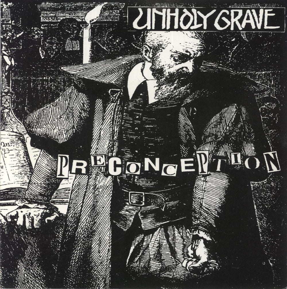 Unholy Grave Preconception / Ingravescent Torture Canadian 7" vinyl single (7 inch record / 45) MN-02