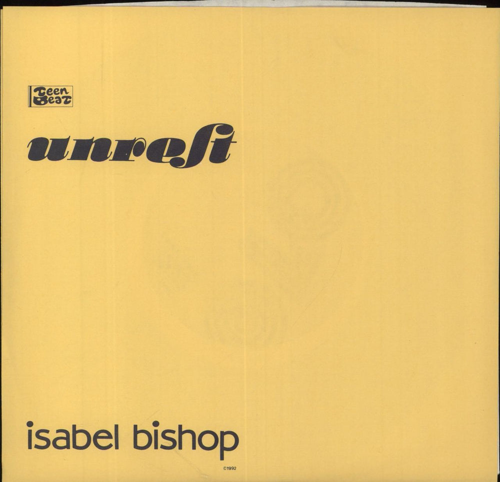 Unrest Isabel UK 7" vinyl single (7 inch record / 45) 70