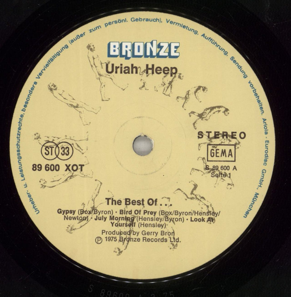 Uriah Heep The Best Of... German vinyl LP album (LP record) URILPTH874315