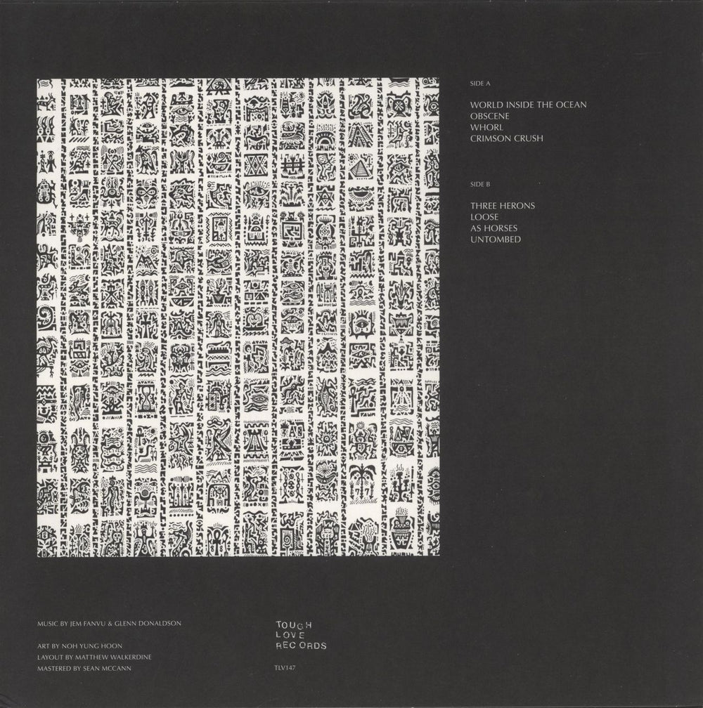 Vacant Gardens Obscene - Clear Vinyl UK vinyl LP album (LP record)