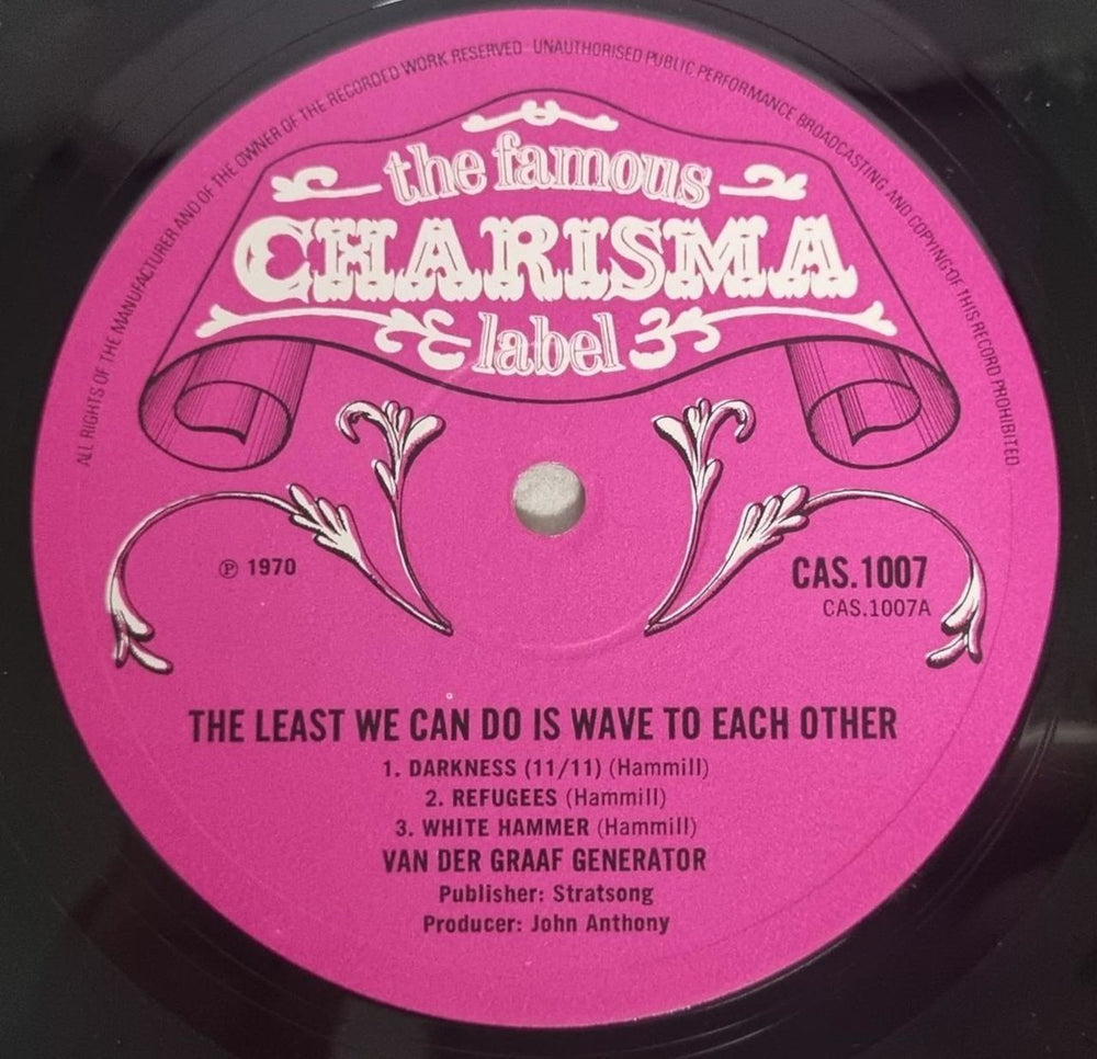 Van Der Graaf Generator The Least We Can Do - 1st Mix - EX UK vinyl LP album (LP record) VDGLPTH812848