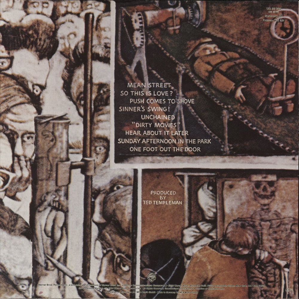 Van Halen Fair Warning German vinyl LP album (LP record)