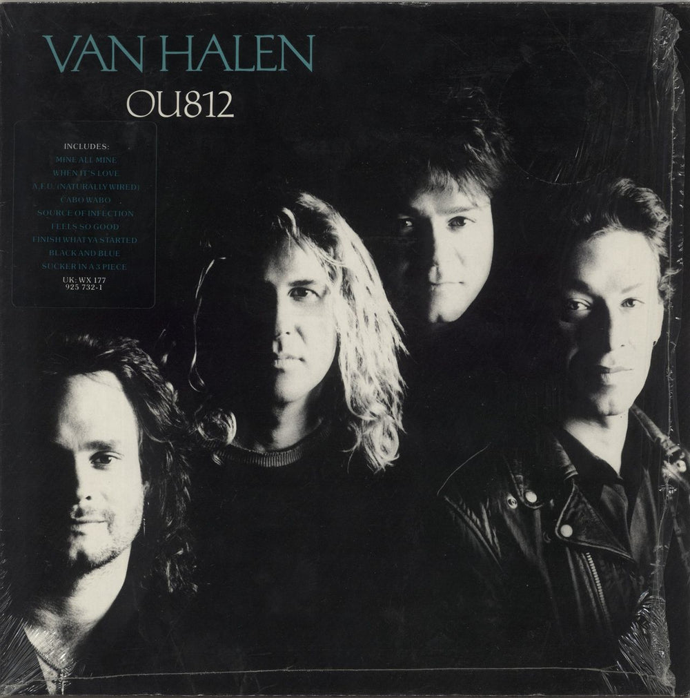 Van Halen OU812 - Embossed - Hype Stickered - Shrink UK vinyl LP album (LP record) WX177