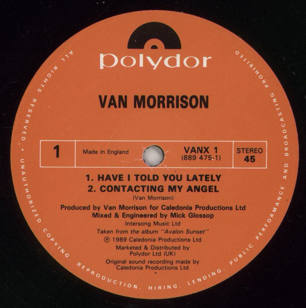 Van Morrison Have I Told You Lately UK 12" vinyl single (12 inch record / Maxi-single) VMO12HA51452