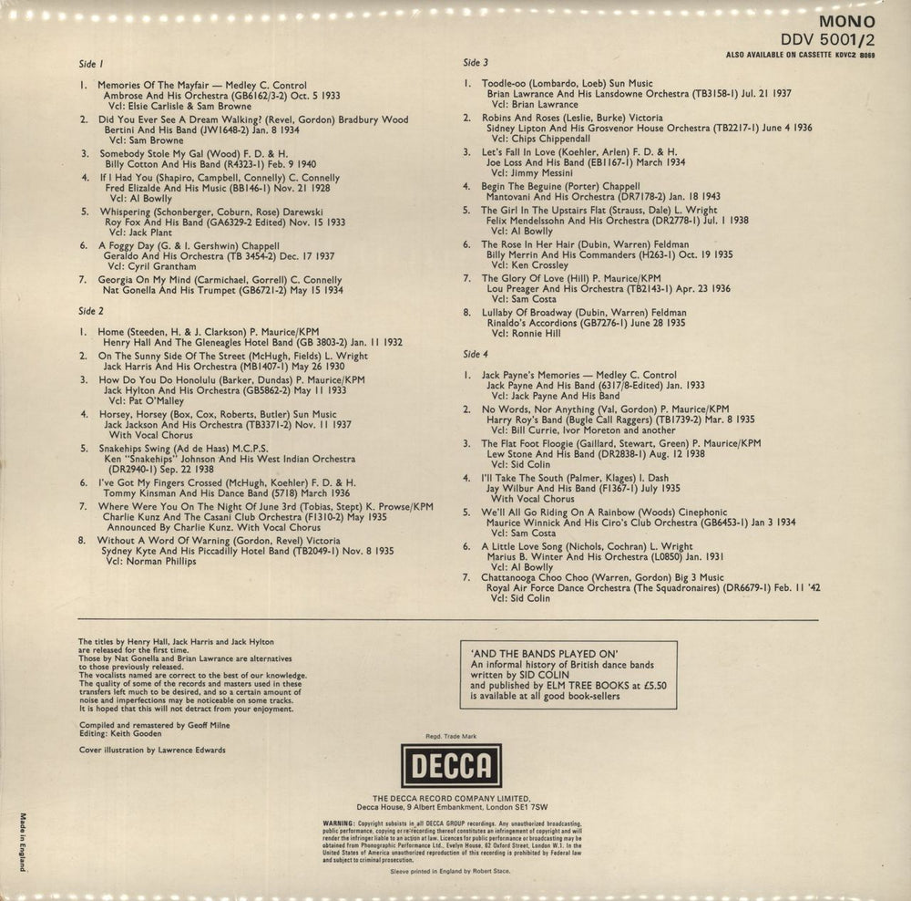 Various-40s/Big Band & Swing And The Bands Played On UK 2-LP vinyl record set (Double LP Album)