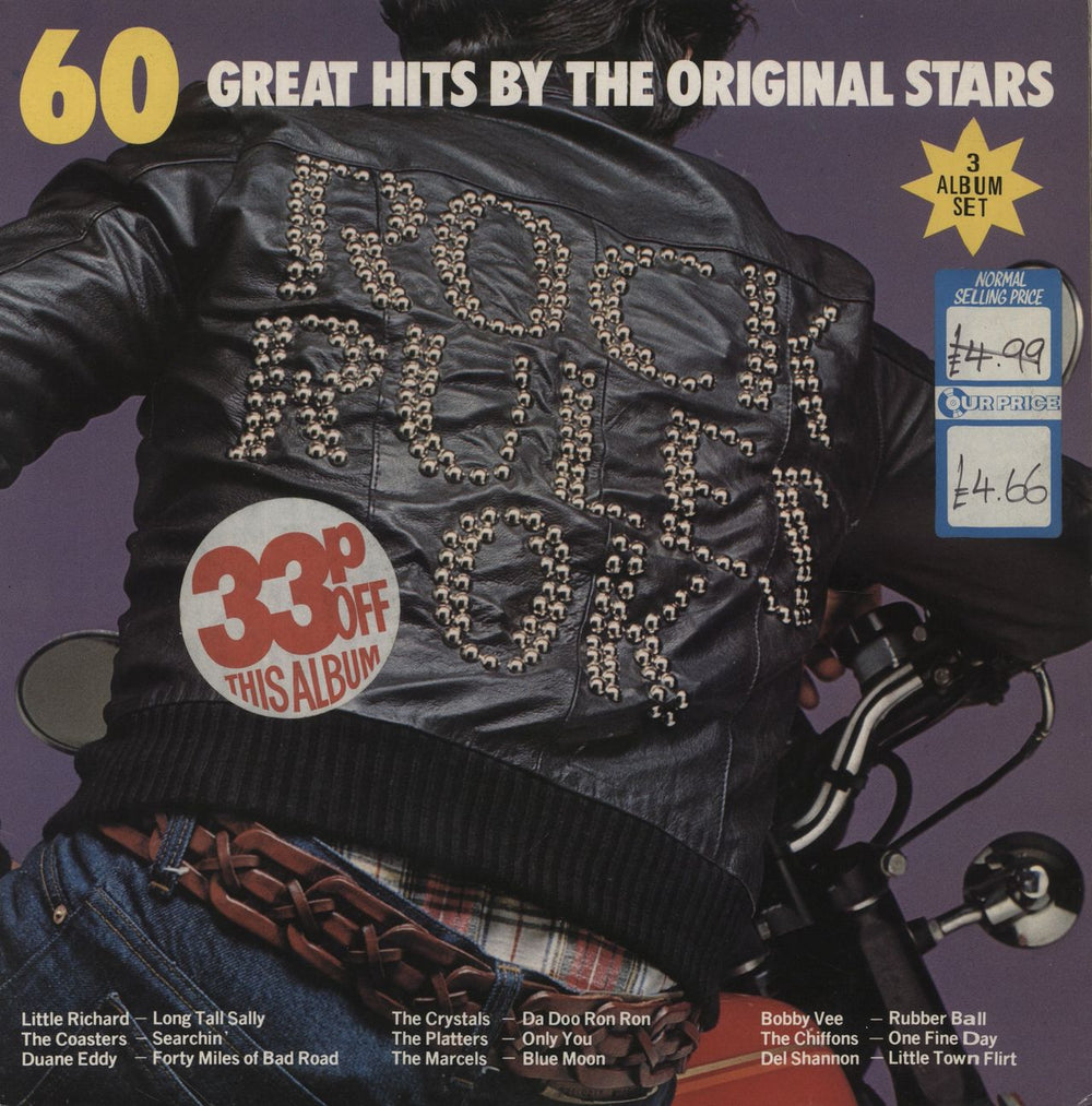 Various-50s/Rock & Roll/Rockabilly Rock Rules OK UK 3-LP vinyl record set (Triple LP Album) RL001