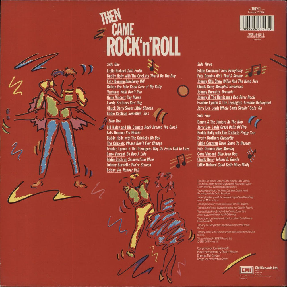 Various-50s/Rock & Roll/Rockabilly Then Came Rock 'n' Roll UK 2-LP vinyl record set (Double LP Album) 5099926005430