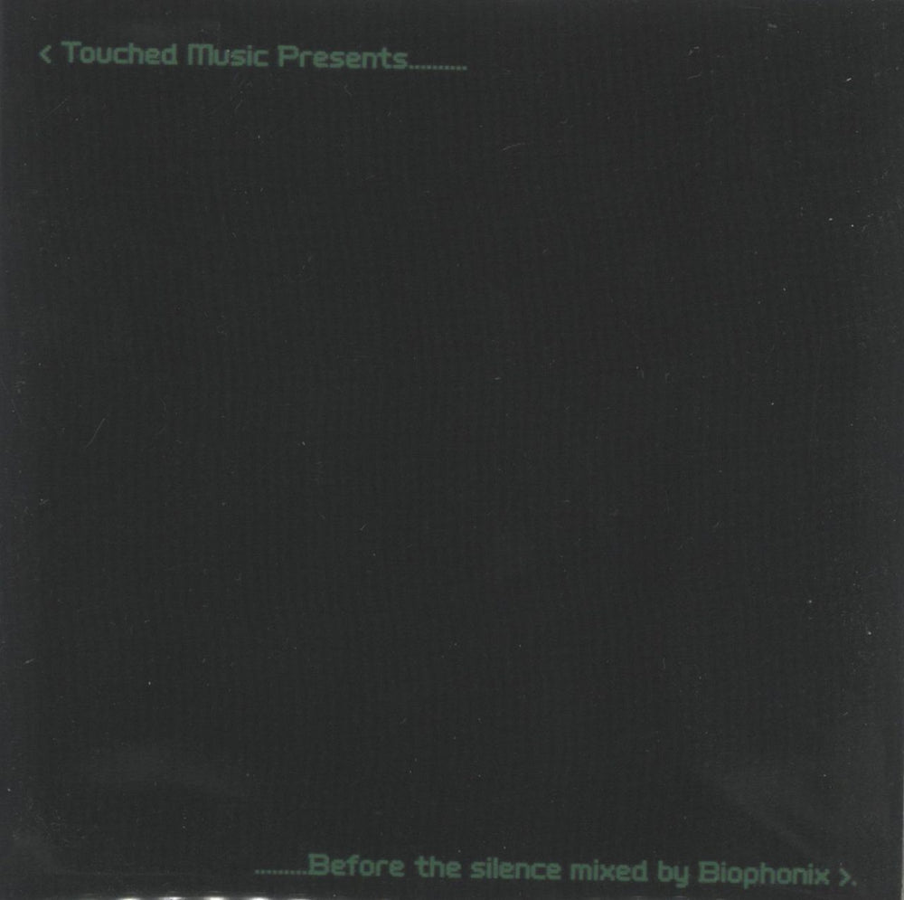 Various-Ambient & Electronica Before The Silence Mixed By Biophonix - Sealed UK 2 CD album set (Double CD) TMX8