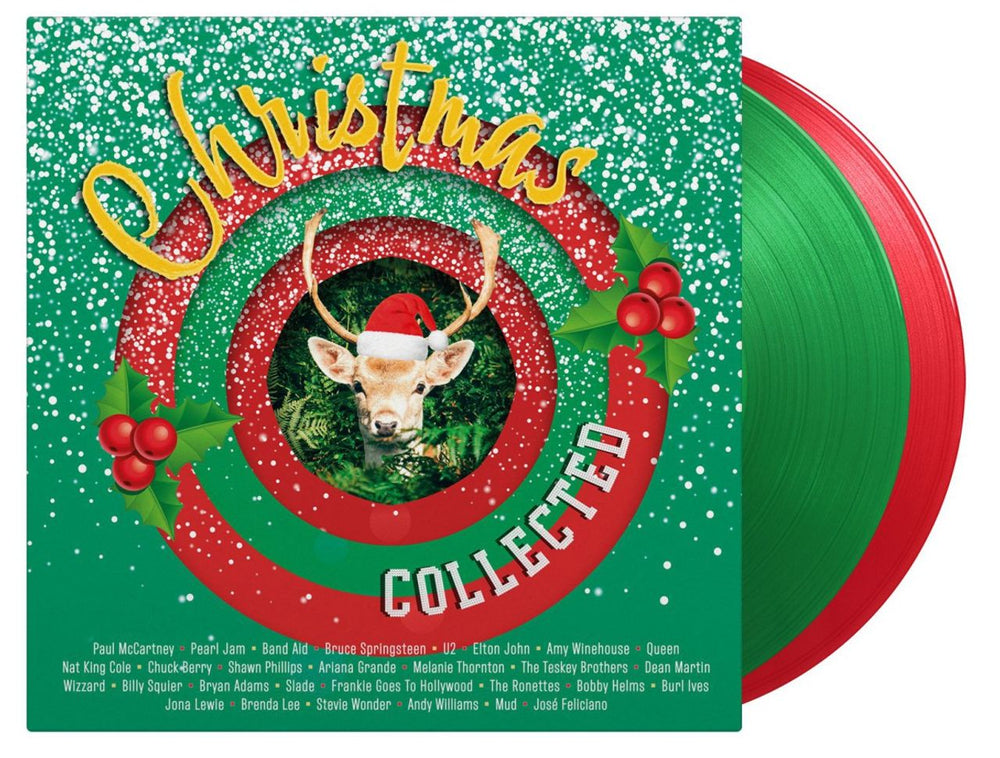 Various Artists Christmas Collected - Green & Red Vinyl 180 Gram UK 2-LP vinyl record set (Double LP Album) VAR2LCH822903