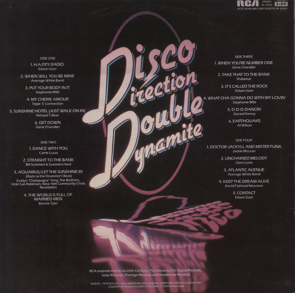 Various Artists Disco Direction Double Dynamite UK vinyl LP album (LP record)