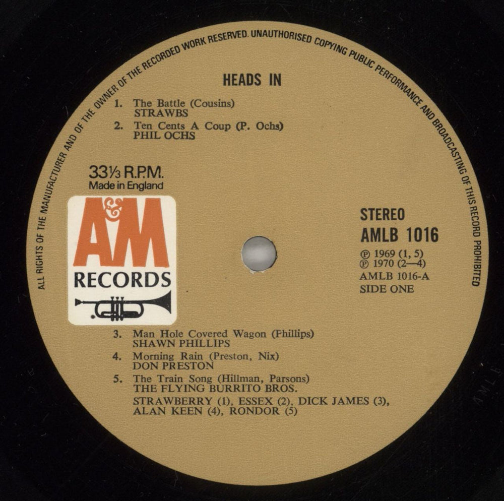 Various Artists Heads In UK vinyl LP album (LP record) VARLPHE877832