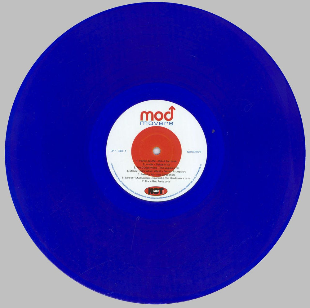 Various Artists Mod Movers - Blue Vinyl UK 3-LP vinyl record set (Triple LP Album) VAR3LMO831276