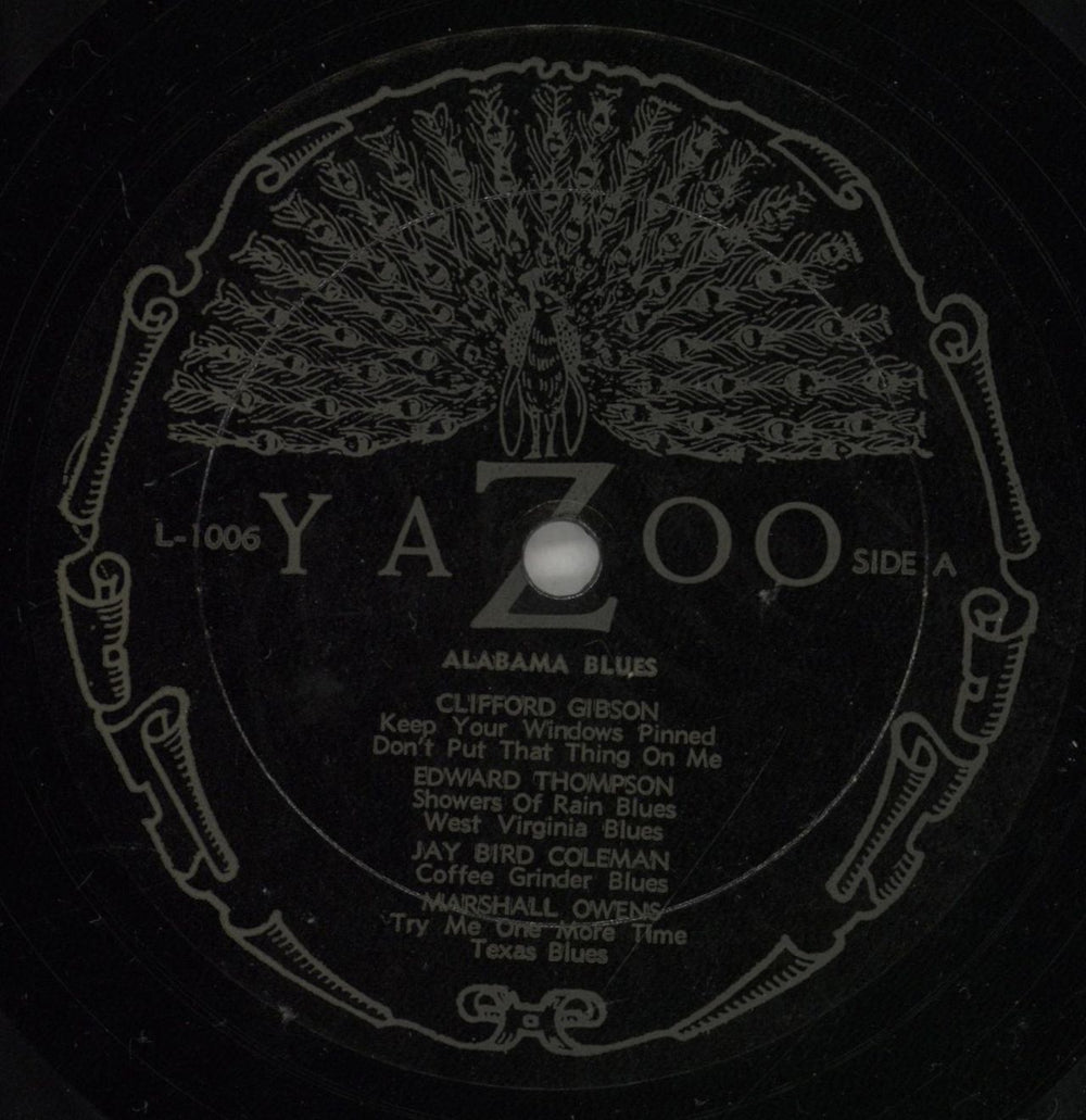 Various-Blues & Gospel Alabama Blues 1927 - 1931 US vinyl LP album (LP record) V-BLPAL531739