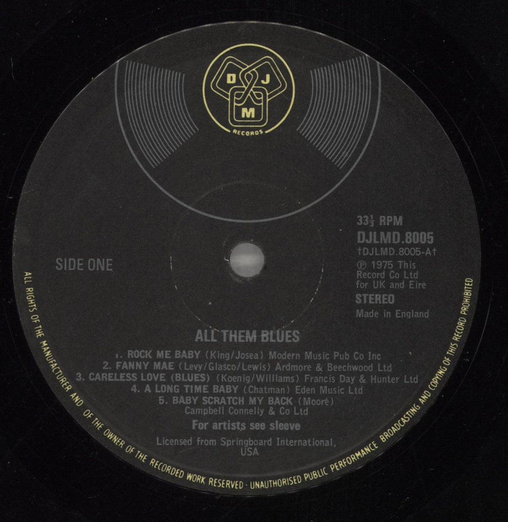 Various-Blues & Gospel All Them Blues UK 2-LP vinyl record set (Double LP Album) V-B2LAL473847