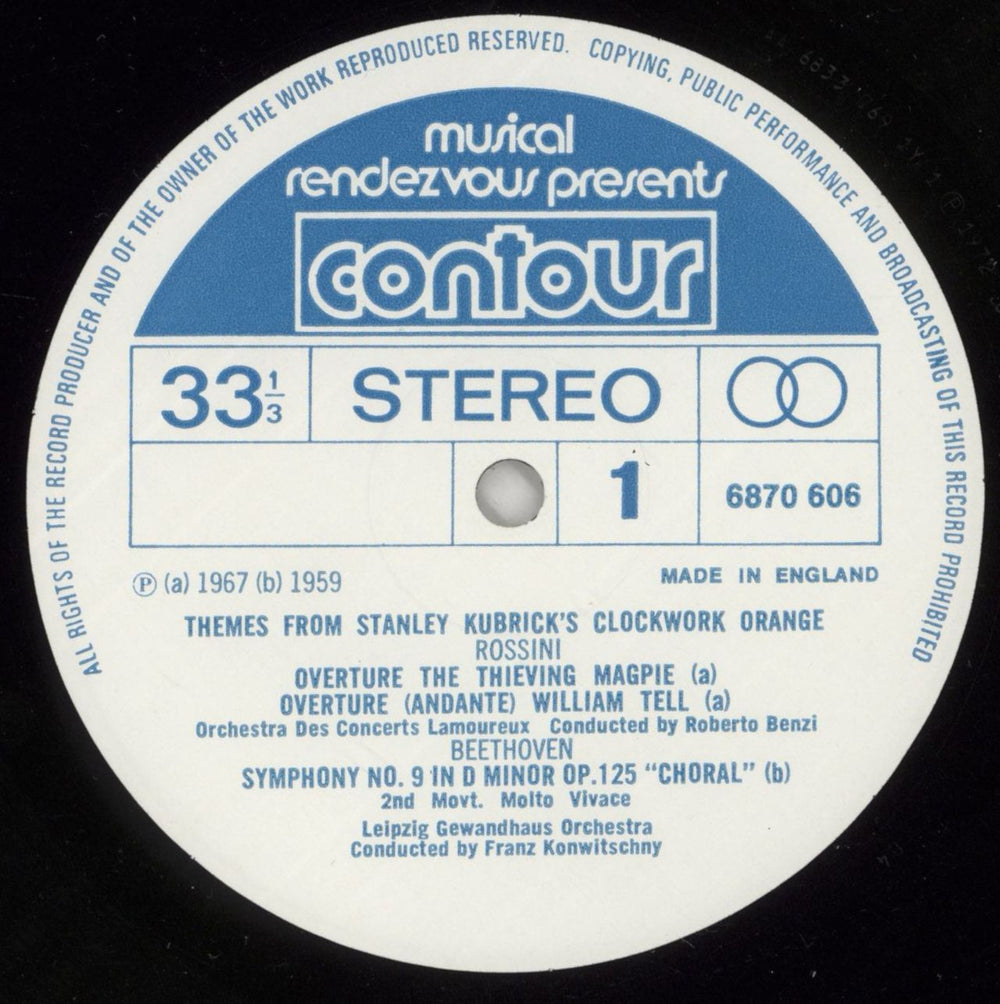 Various-Classical & Orchestral Themes From Stanley Kubrick's A Clockwork Orange UK vinyl LP album (LP record) VAFLPTH666689