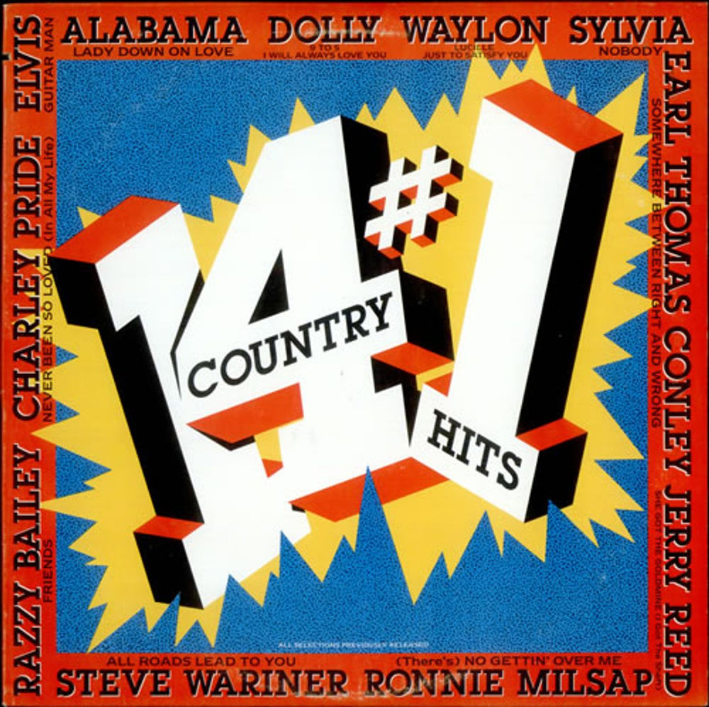 Various-Country 14 # 1 Country Hits US vinyl LP album (LP record) AHL1-7004