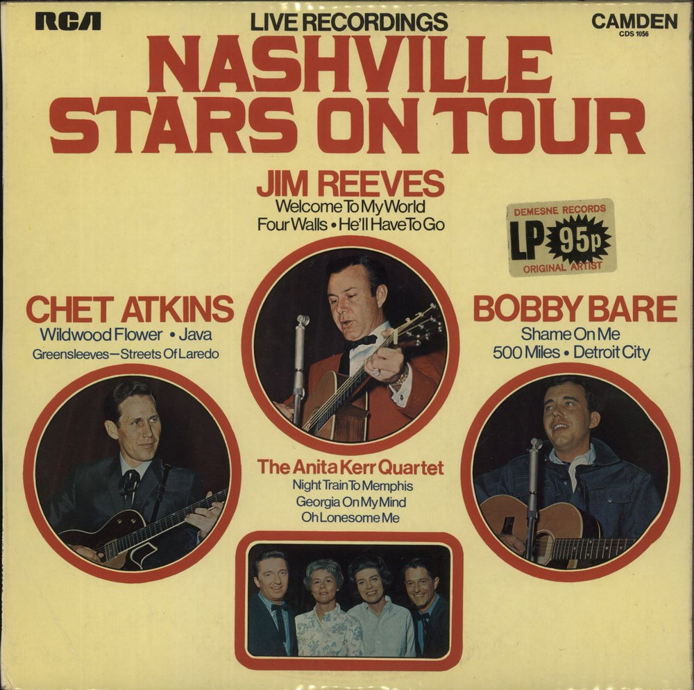 Various-Country Nashville Stars On Tour - Live Recordings UK vinyl LP album (LP record) CDS1056
