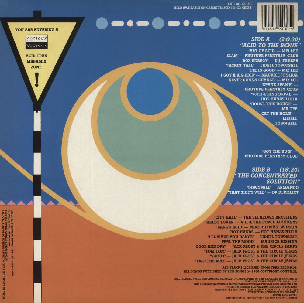 Various-Dance Acid Trax Megamix UK vinyl LP album (LP record) 5014518590019