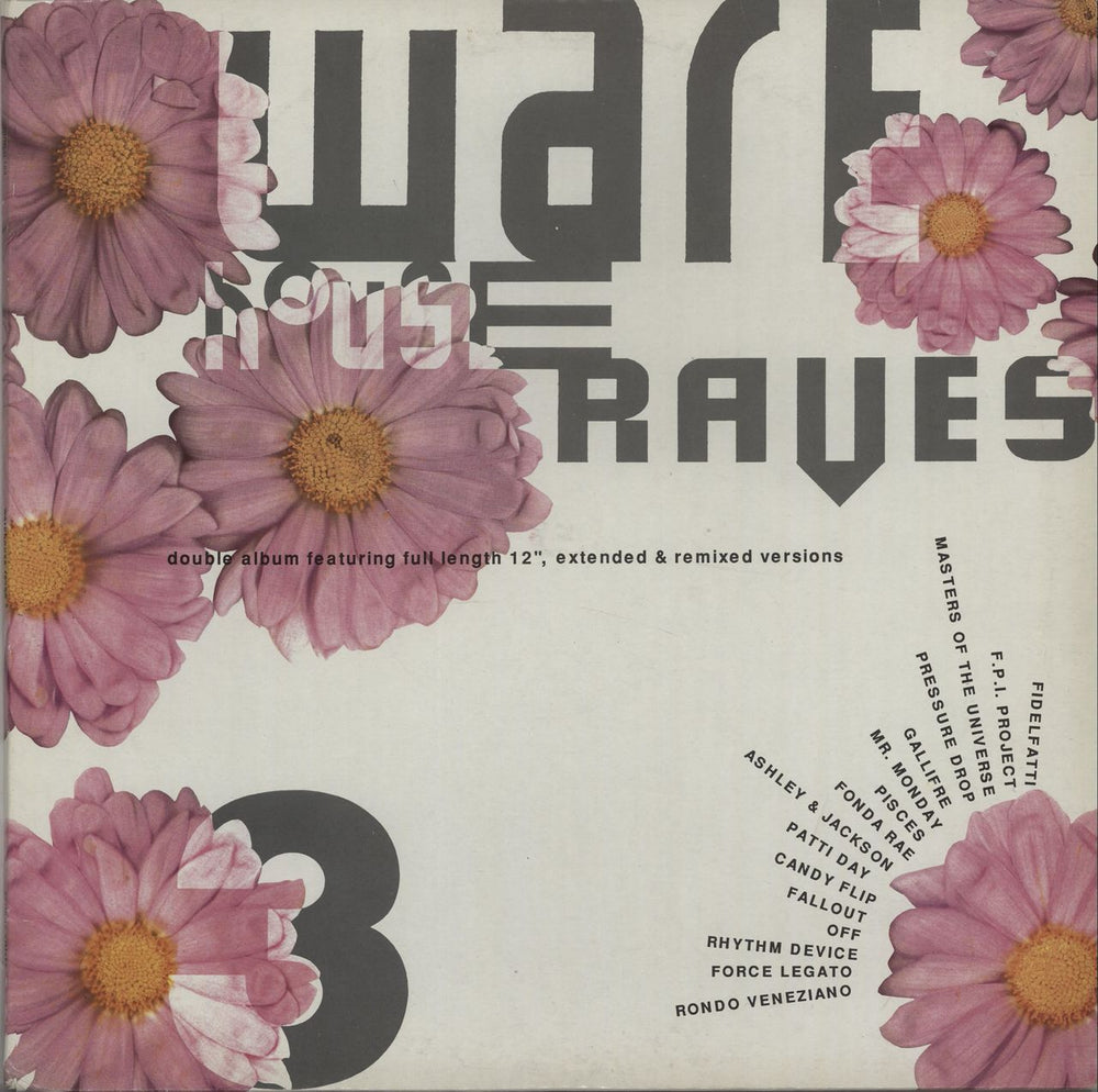 Various-Dance Warehouse Raves 3 UK 2-LP vinyl record set (Double LP Album) RUMLD103