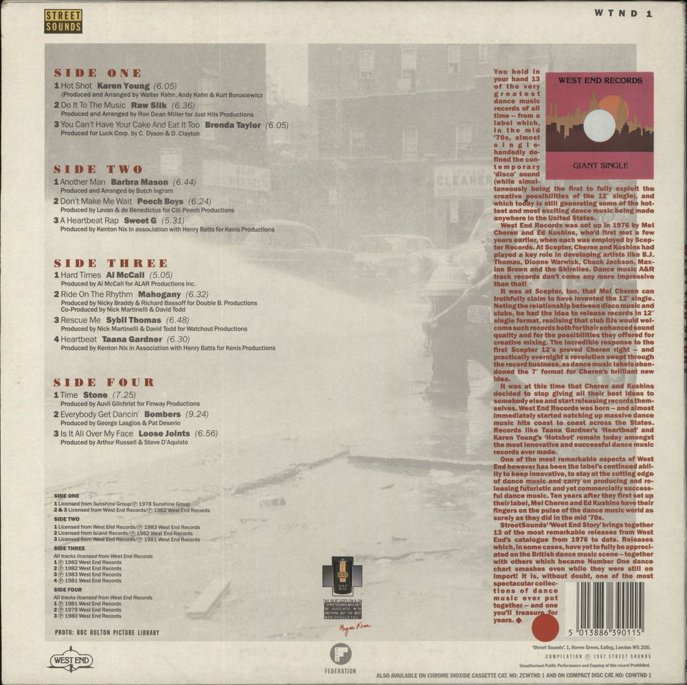 Various-Dance West End Story UK 2-LP vinyl record set (Double LP Album) 5015712130131