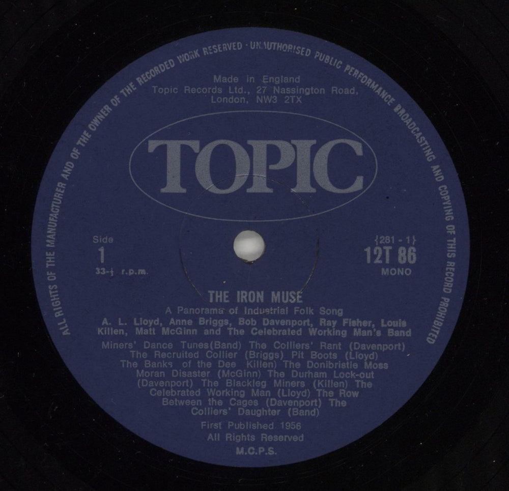 Various-Folk The Iron Muse - 2nd + Insert UK vinyl LP album (LP record) V-FLPTH543489