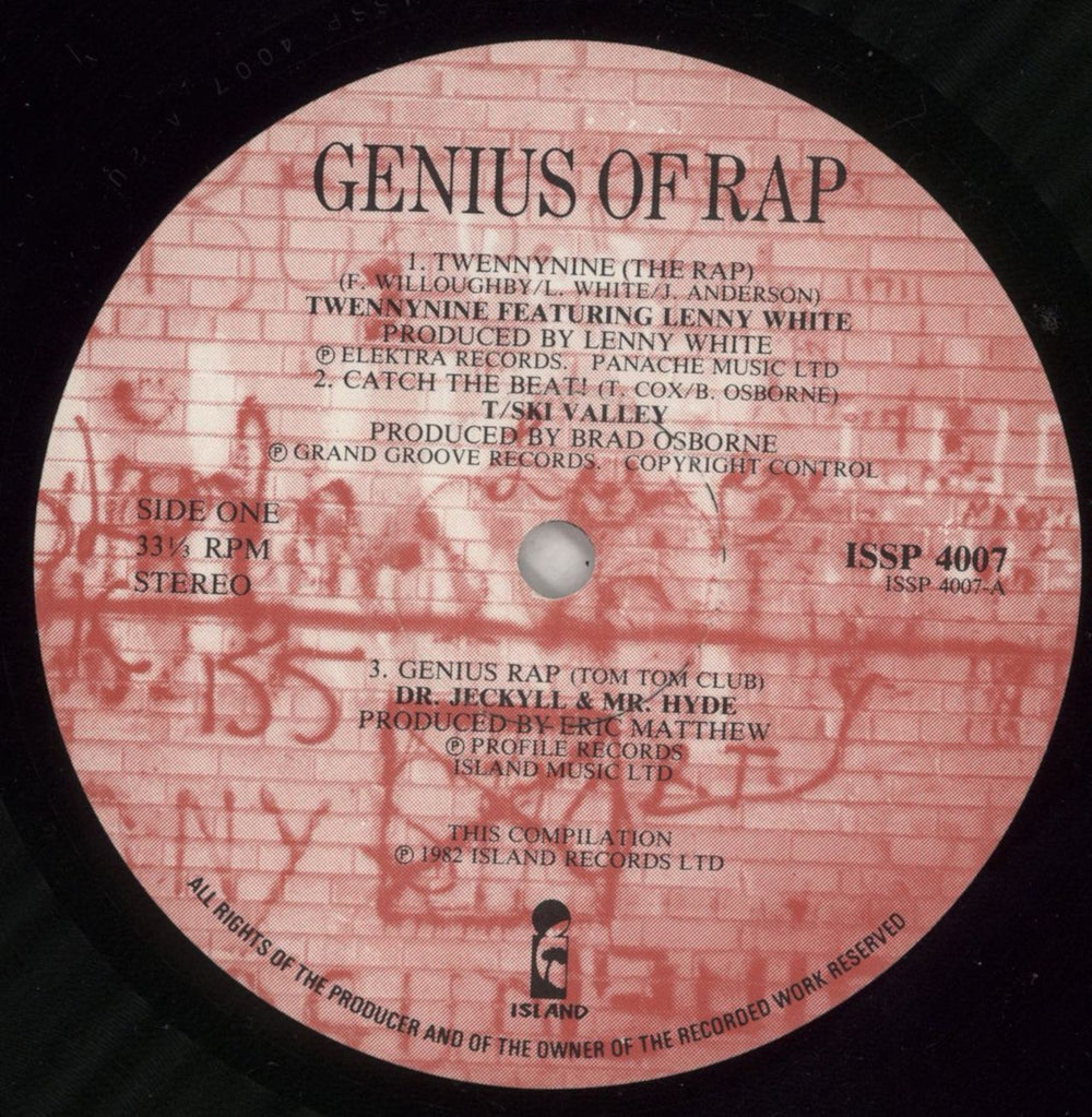 Various-Hip Hop & Rap Genius Of Rap + Bonus 12" UK 2-LP vinyl record set (Double LP Album) VB62LGE722876