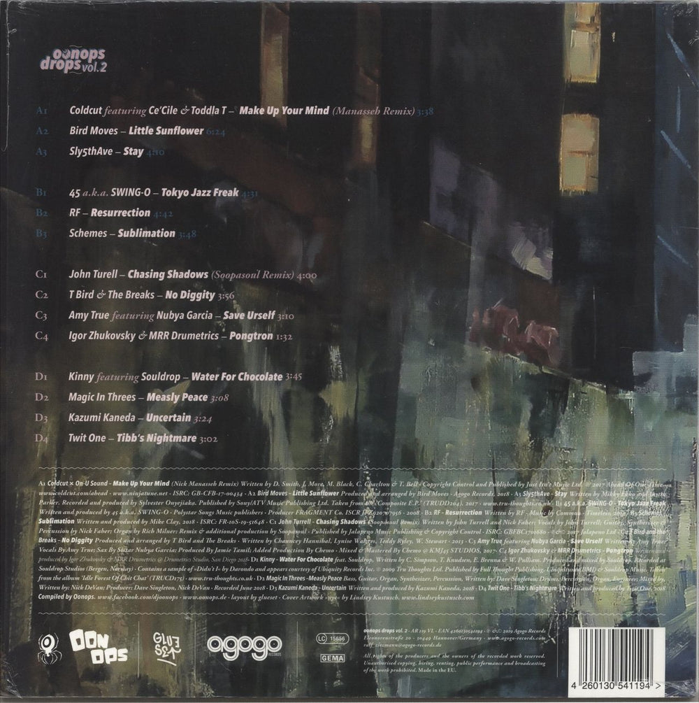 Various-Hip Hop & Rap Oonops Drops Vol. 2 German vinyl LP album (LP record) 4260130541194