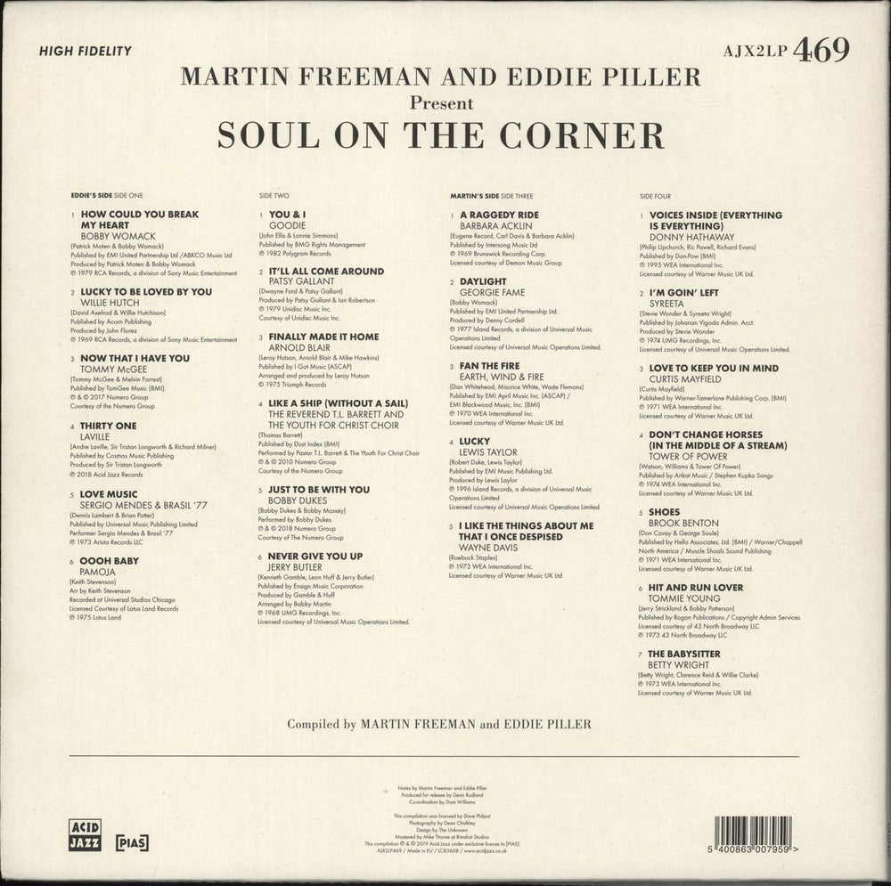 Various-Jazz Soul On The Corner UK 2-LP vinyl record set (Double LP Album) 5400863007959