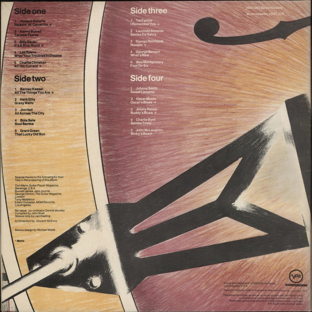 Various-Jazz The Jazz Guitar Album UK 2-LP vinyl record set (Double LP Album)