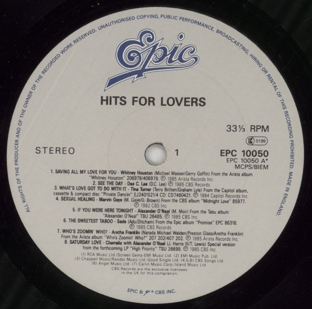 Various-Pop Hits For Lovers UK vinyl LP album (LP record) 7VALPHI746601