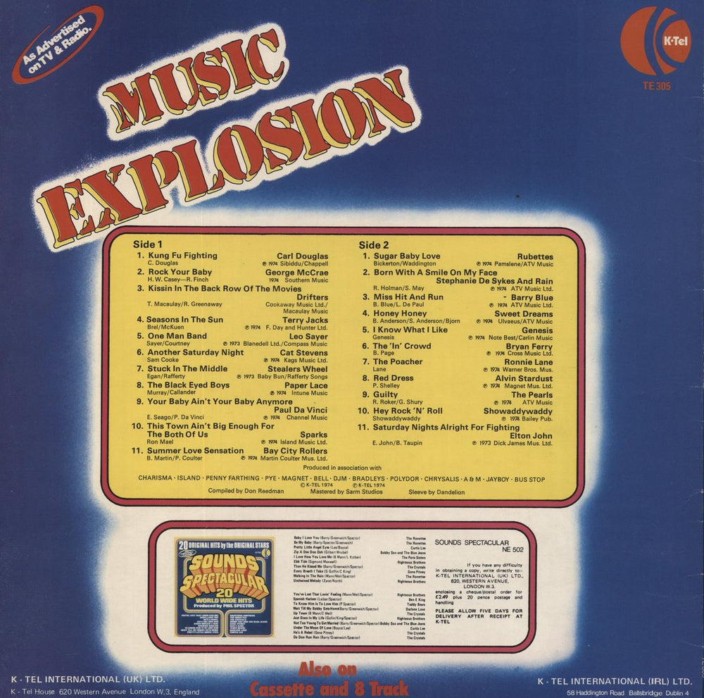 Various-Pop Music Explosion UK vinyl LP album (LP record)