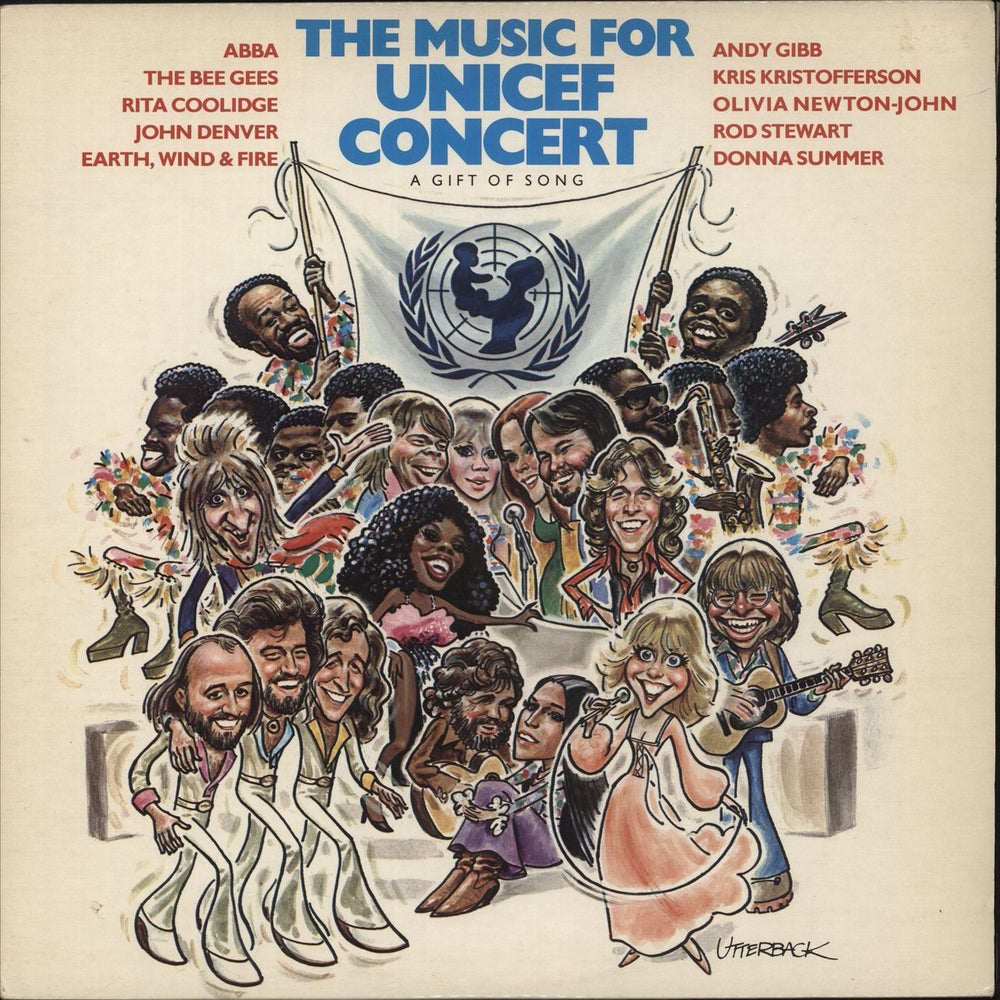 Various-Pop The Music For Unicef Concert / A Gift Of Song Canadian vinyl LP album (LP record) PD-1-6214
