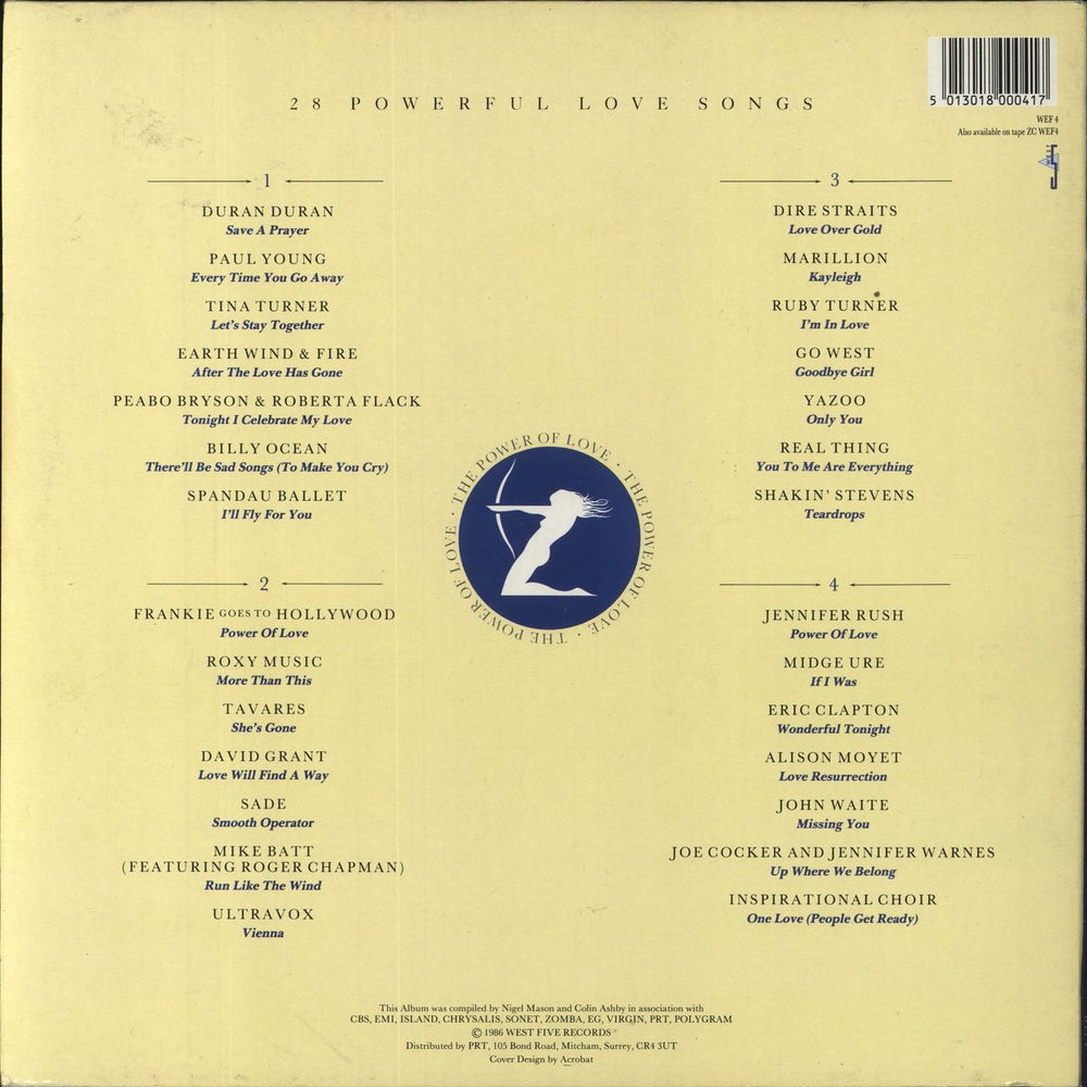 Various-Pop The Power Of Love UK 2-LP vinyl record set (Double LP Album) 5013018000417