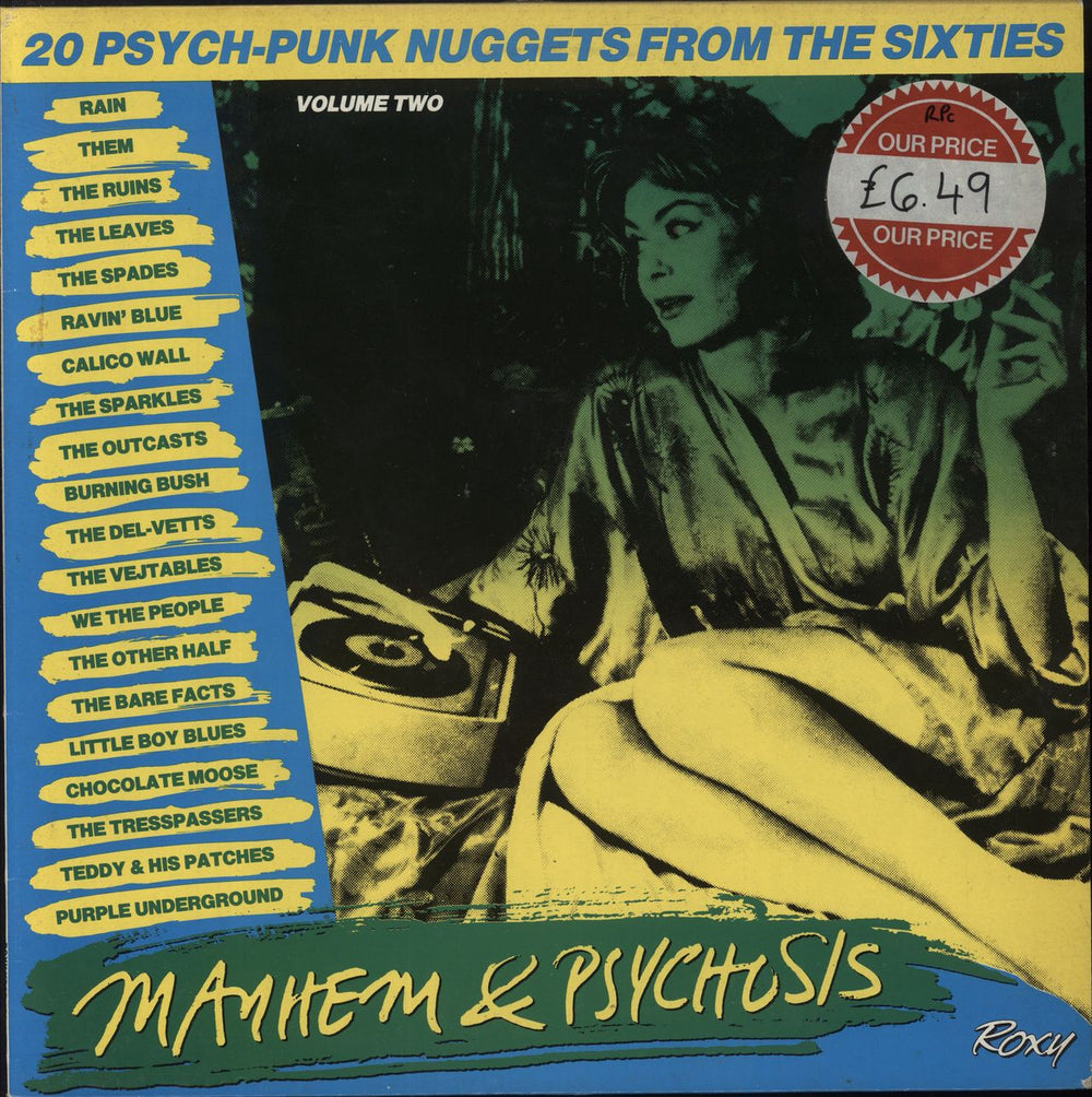 Various-Prog & Psych Mayhem & Psychosis Volume Two UK vinyl LP album (LP record) XS-LP-101