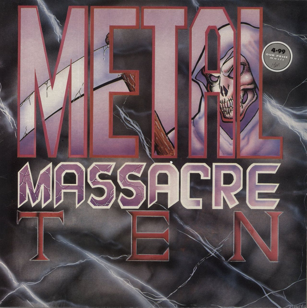 Various-Rock & Metal Metal Massacre Ten UK vinyl LP album (LP record) ZORRO4