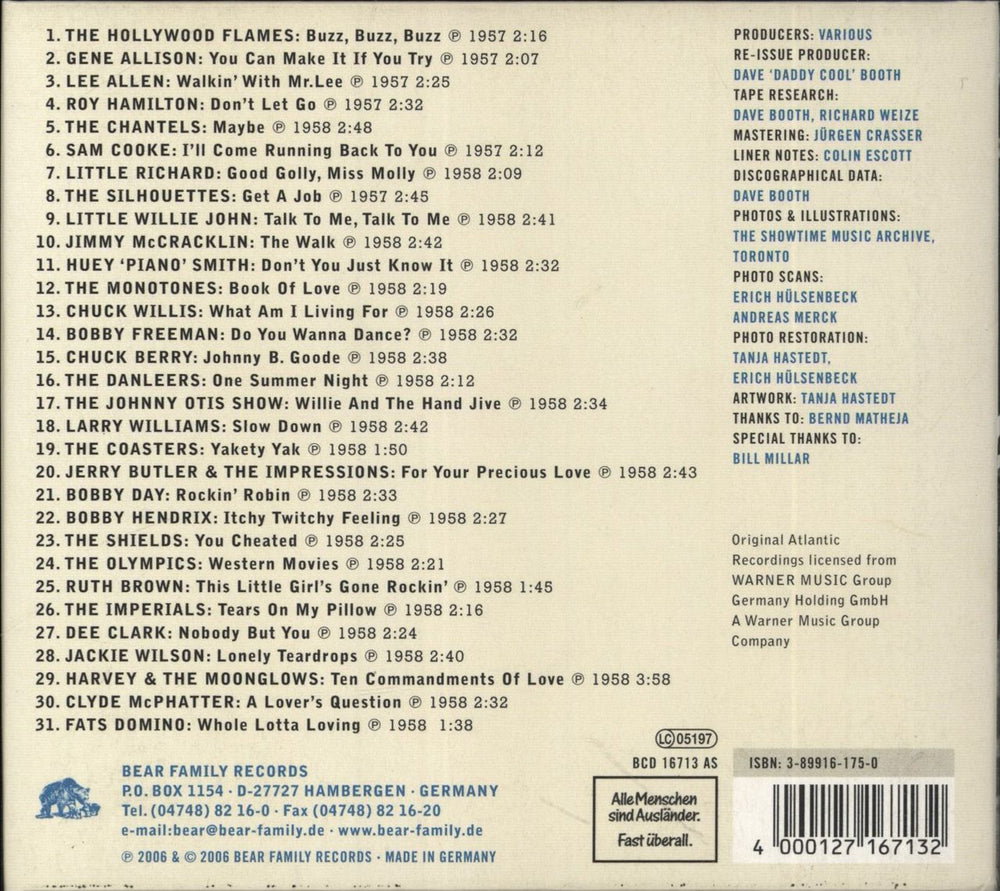 Various-Soul & Funk Blowing The Fuse 1958 - 31 R&B Classics That Rocked The Jukebox In 1958 German CD album (CDLP) 4000127167132