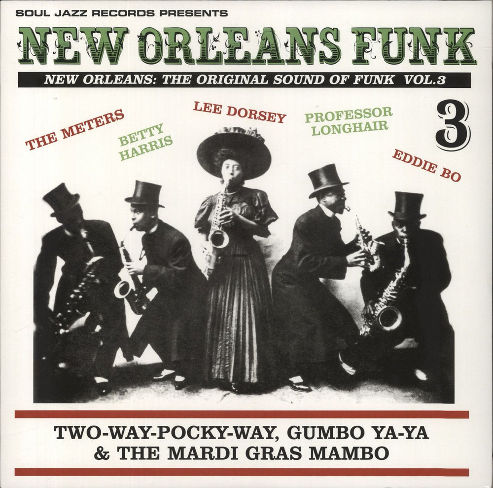 Various-Soul & Funk New Orleans: The Original Sound Of Funk Vol.3 -Two-Way-Pocky-Way, Gumbo Ya-Ya & The Mardi Gras Mambo UK 2-LP vinyl record set (Double LP Album) SJRLP268