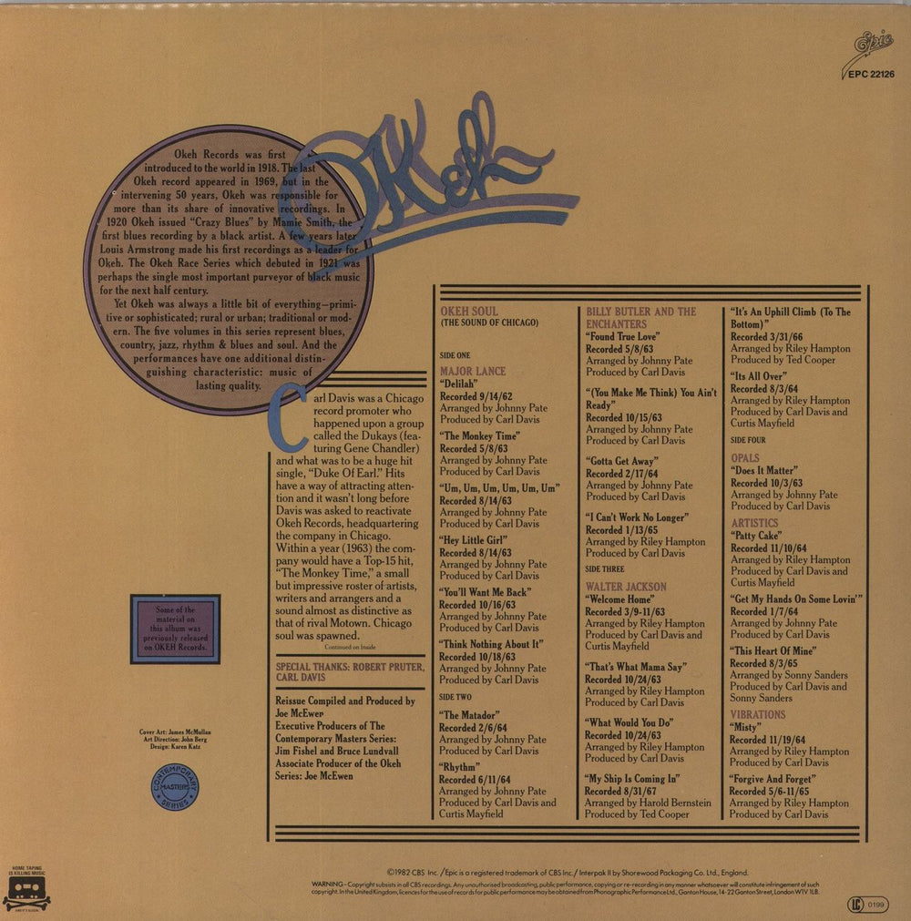 Various-Soul & Funk Okeh Soul UK 2-LP vinyl record set (Double LP Album)