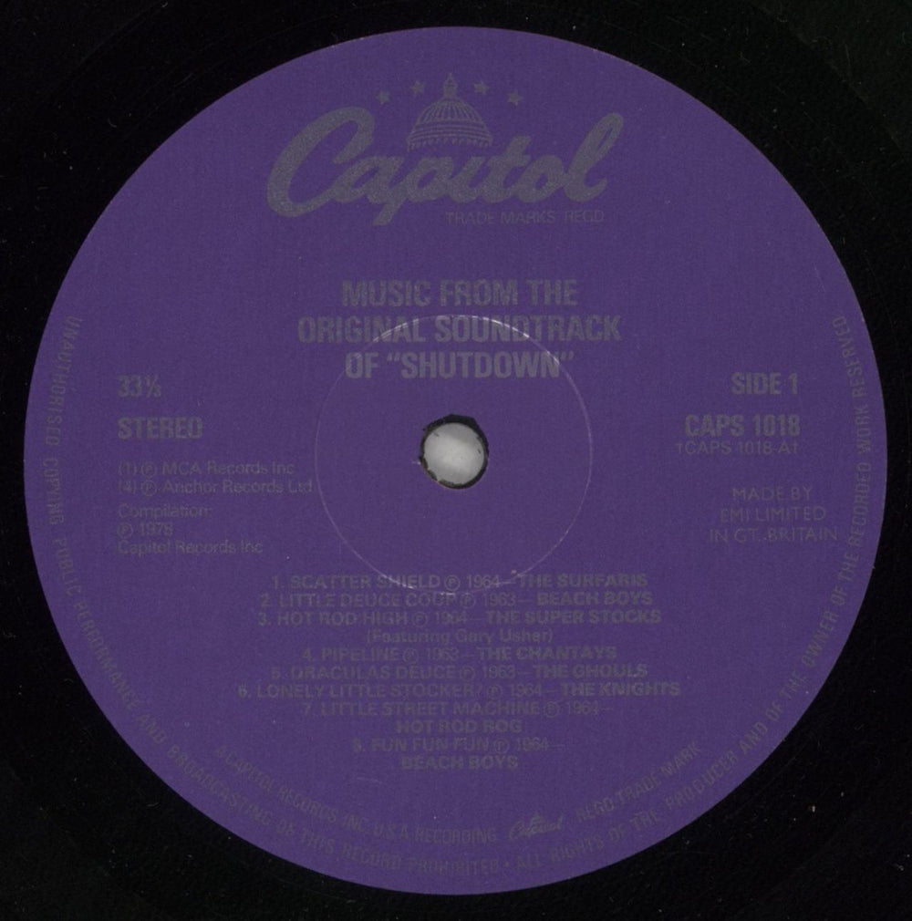 Various-Surf & Instrumental Shut Down UK vinyl LP album (LP record) VGWLPSH616419